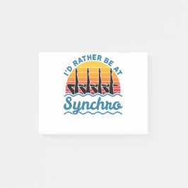 Bloco De Notas Nadação Sincronizada Eu Preferencialmente Em Synch