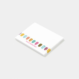 Bloco De Notas Nail Salon, Cola Rosa Moderna