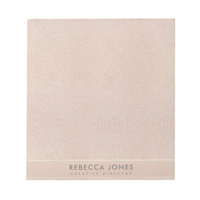 BLOCO DE NOTAS NAMORADOR ROSA MINIMAL DE ELEGANTE PERSONALIZADO (Frente)