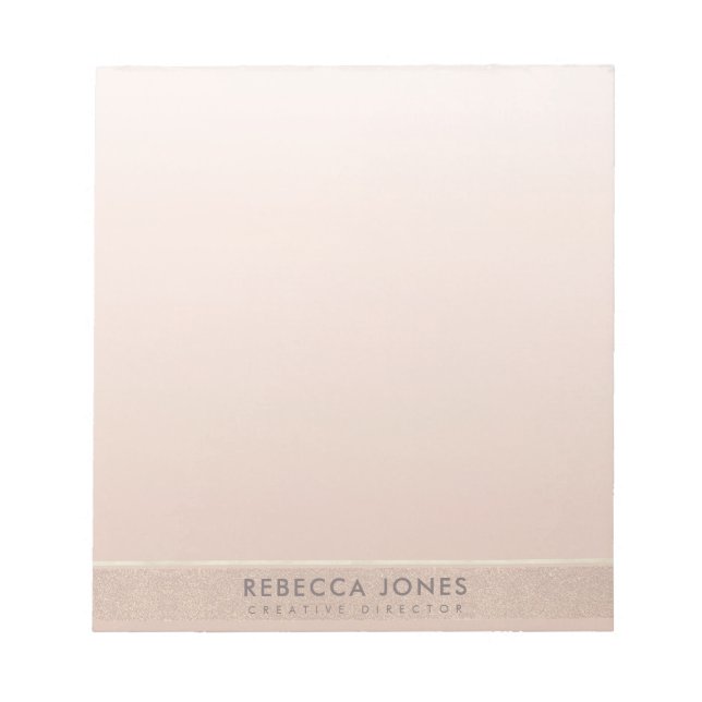 BLOCO DE NOTAS NAMORADOR ROSA MINIMAL DE ELEGANTE PERSONALIZADO (Frente)