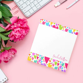 Bloco De Notas Namorados de Groovy e Romântico Colorido