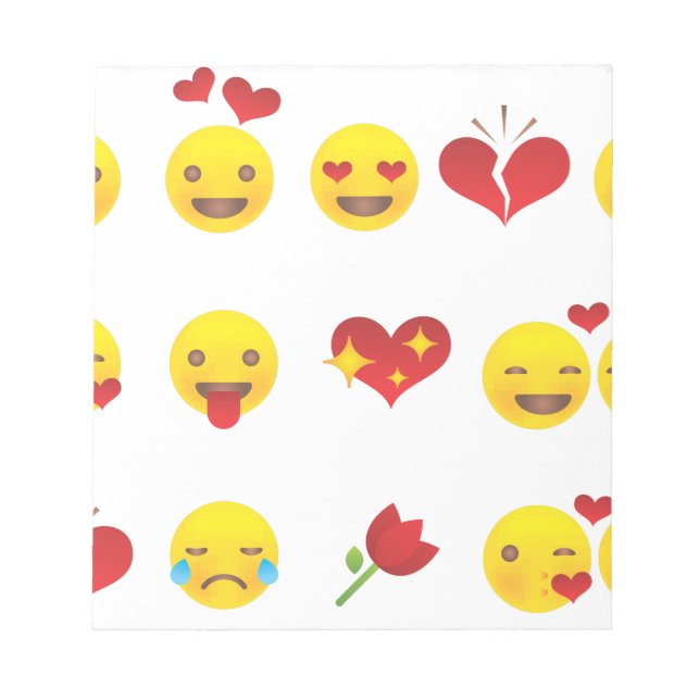 Bloco De Notas Namorados Emojis (Frente)