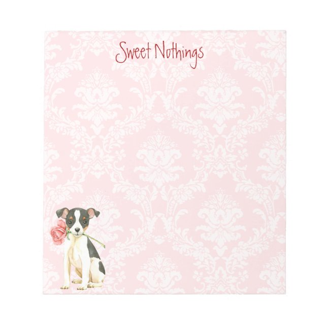 Bloco De Notas Namorados Toy Fox Terrier (Frente)