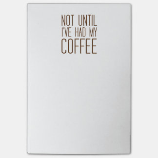 Bloco De Notas Não até que eu tenha meu CAFÉ mim ame o café