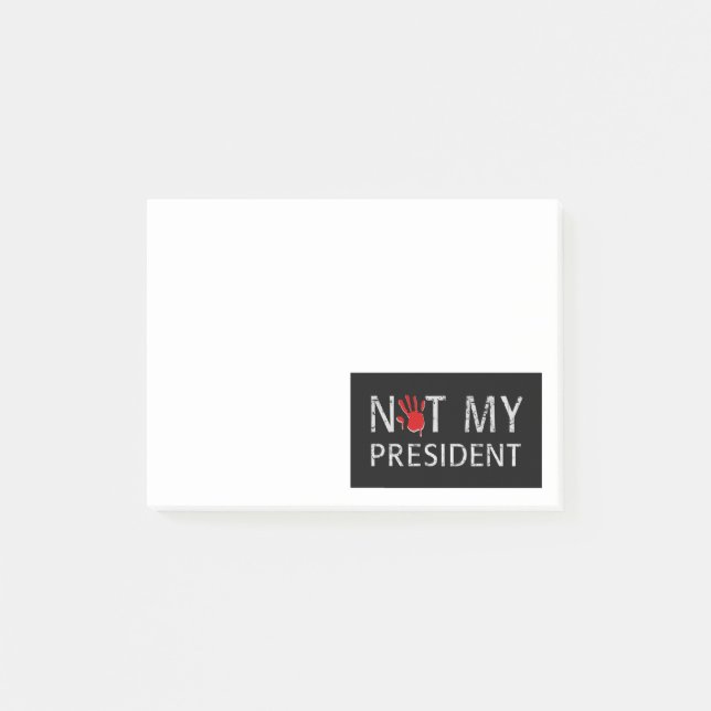 Bloco De Notas Não é meu presidente (Frente)