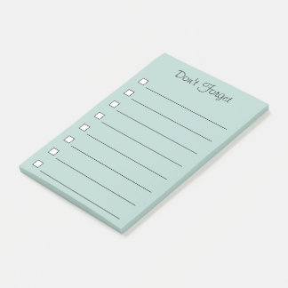 Bloco De Notas Não esqueça notas de post-it
