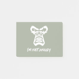 Bloco De Notas Não estou zangado, o macaco