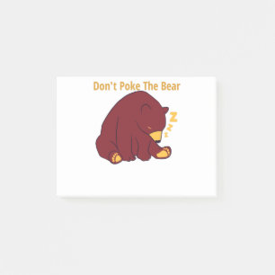 Bloco De Notas não faça cocô no urso - design do urso de papa
