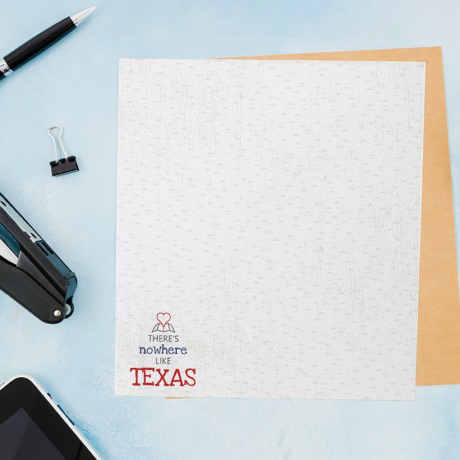 Bloco De Notas Não há lugar como o Texas (Criador carregado)