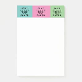 Bloco De Notas "Não julgue um livro pelo seu Cobrir"