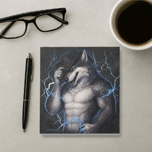 Bloco De Notas Não Mais Senhor Cara Legal Engraçado Meme de Lobo 