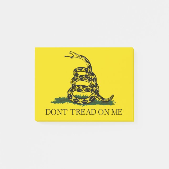 Bloco De Notas Não pisar no meu sinalizador Gadsden (Frente)