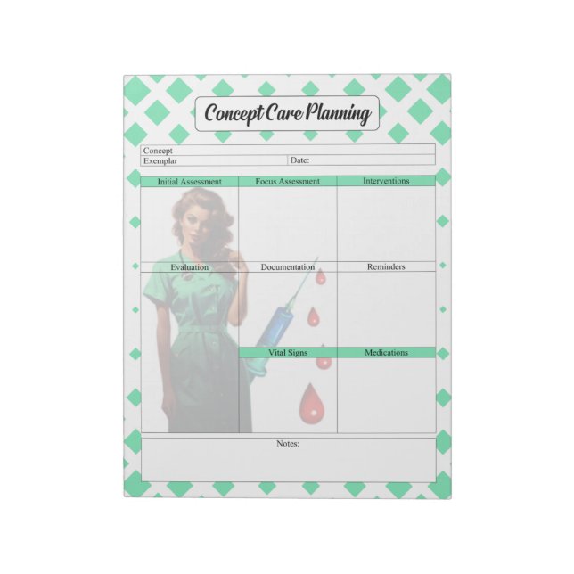 Bloco De Notas Não se autofortaleça. Planejamento do Concept Care (Invertido)