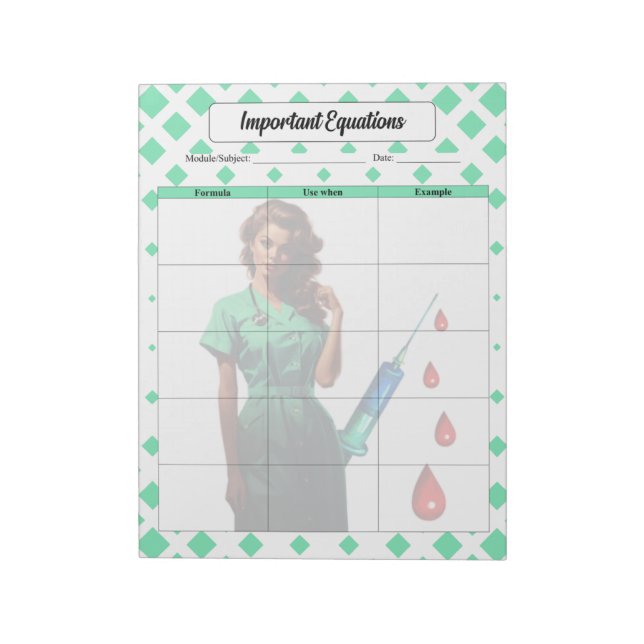 Bloco De Notas Não se engane em equações importantes (Invertido)