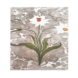 Bloco De Notas Narciso Em Marble