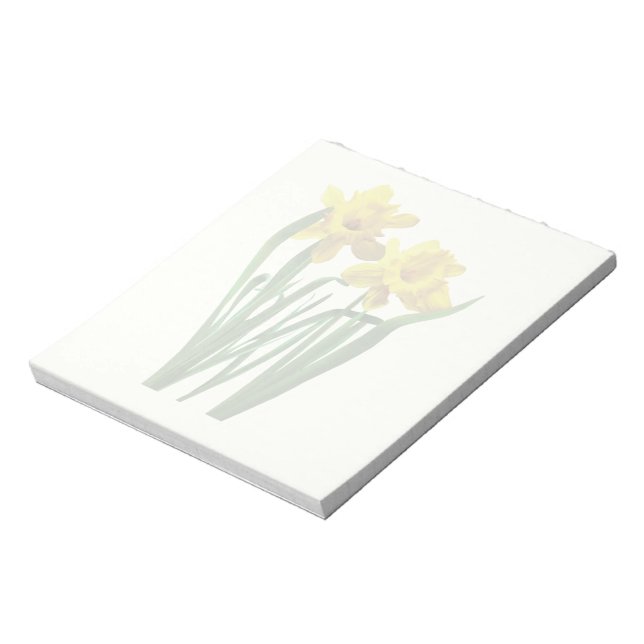 Bloco De Notas Narcisos em Atenção (Invertido)