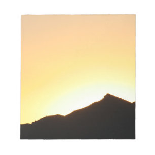 Bloco De Notas nascer do sol da silhueta
