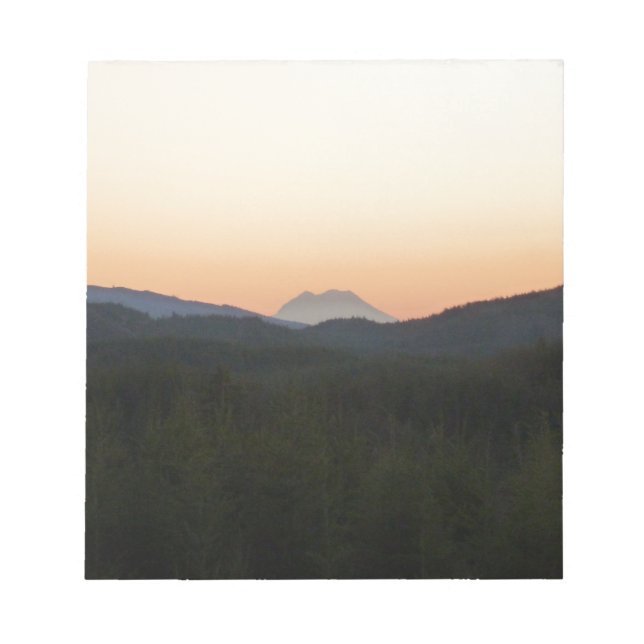 Bloco De Notas Nascer do sol do Monte Rainier (Frente)