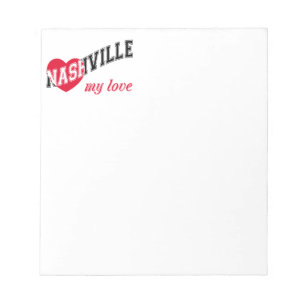Bloco De Notas Nashville meu amor