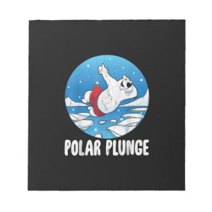 Bloco De Notas Natação de inverno do Urso Polar de Gelado Polar
