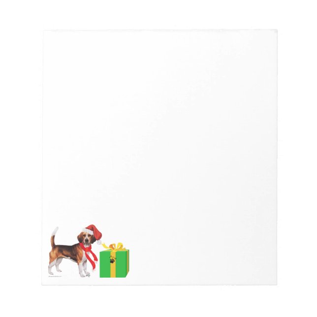 Bloco De Notas Natal Beagle (Frente)