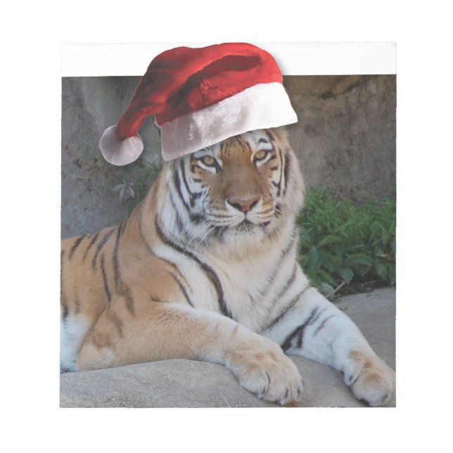 Bloco De Notas Natal Bengal Tiger (Frente)