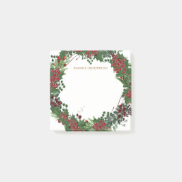 Bloco De Notas Natal com monogramas cheios de ar