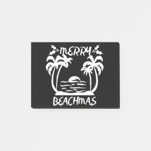 Bloco De Notas Natal De Beachmas feliz Em Julho