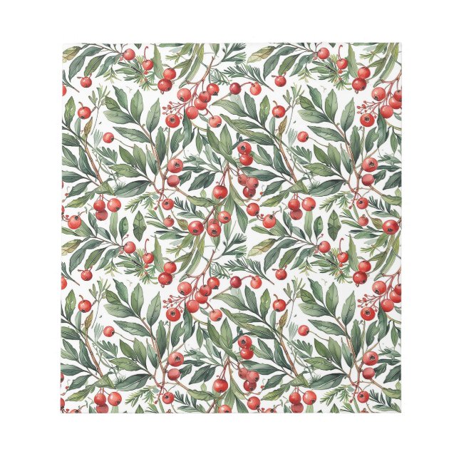 Bloco De Notas Natal de Redberry (Frente)