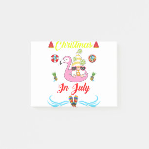 Bloco De Notas Natal Dos Gnomos Em Julho