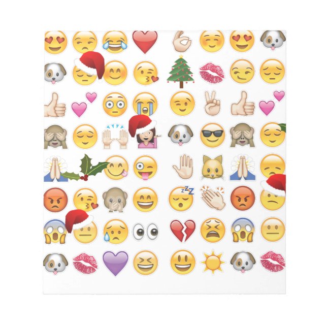 Bloco De Notas natal emojis (Frente)
