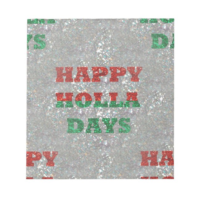 Bloco De Notas Natal feliz feriado (Frente)