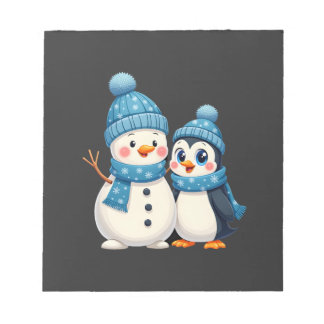 Bloco De Notas Natal Feliz Natal Para Presente Pinguim Boneco de 