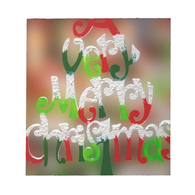 Bloco De Notas natal muito feliz (Frente)