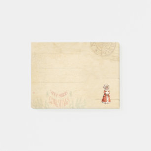 Bloco De Notas Natal Personalizado do Pequeno Caroler Vitoriano