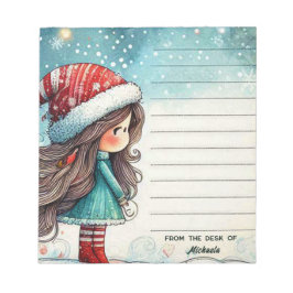 Bloco De Notas Natal Whimsical Personalizado