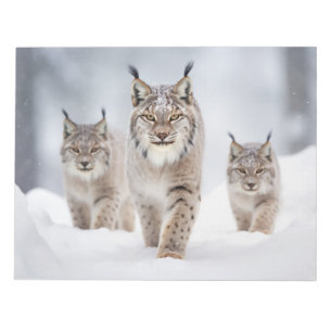 Bloco De Notas Natureza de vandalismo da família animal Lynx