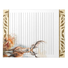 Bloco De Notas Natureza Dos Animais Da Floresta De Veado Parecido