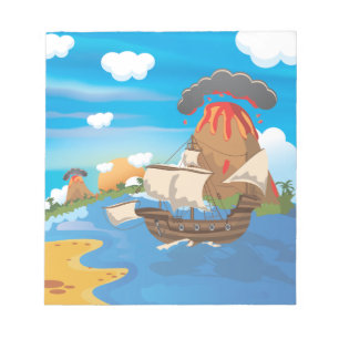 Bloco De Notas Navio pirata