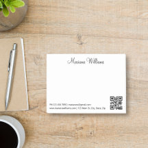 negócio de código qr minimalista