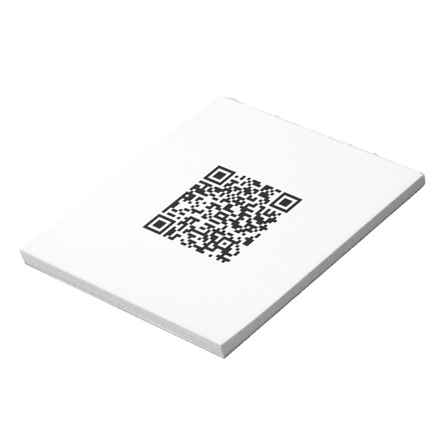 Bloco De Notas Negócio de código QR personalizado (Invertido)