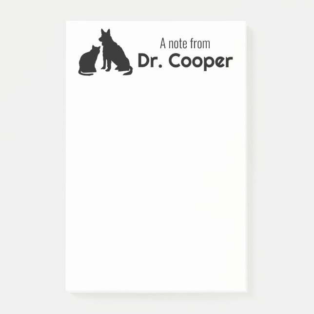 Bloco De Notas Negócios de animais personalizados (Frente)