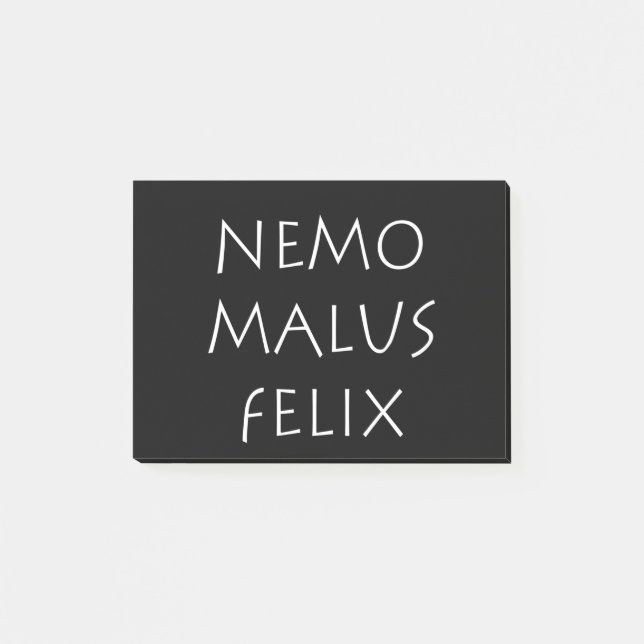 Bloco De Notas Nemo malus felix (Frente)