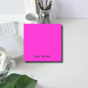 Bloco De Notas Neon Fuchsia Professional - Letra Negra Minimalist
