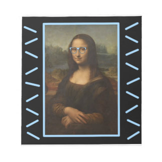 Bloco De Notas Nerd Mona Lisa Engraçado