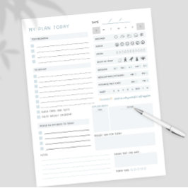 Bloco De Notas Neurodivergente do ADHD do Planejador Diário