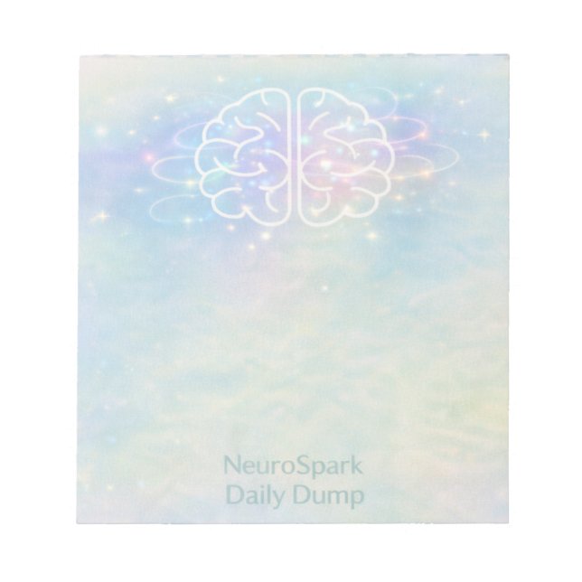 Bloco De Notas Neurodiversidade NeuroSpark Lixo Diário Design Pas (Frente)