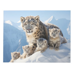 Bloco De Notas Neve Leopardo Bela Selvagem Bela Selvagem Liberdad
