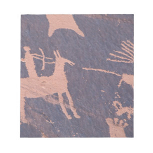 Bloco De Notas Newspaper Rock, S.P., UT Perto de Monticello.
