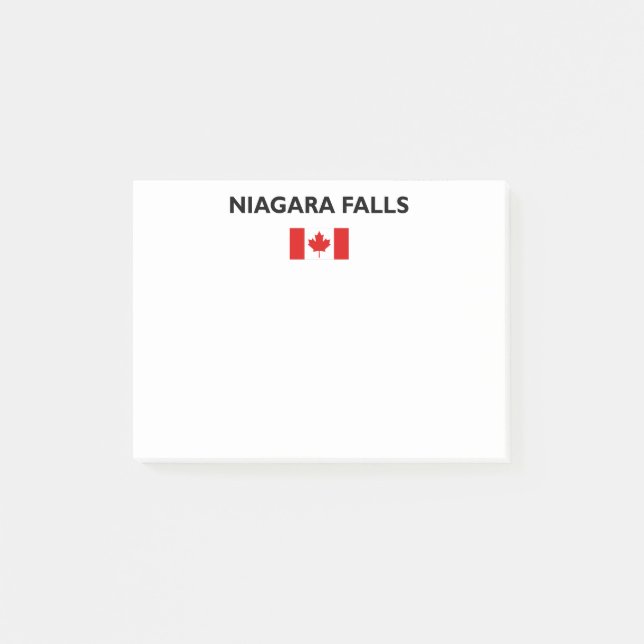 Bloco De Notas Niagara Cai no Canadá - Sinalizador canadense Ligh (Frente)